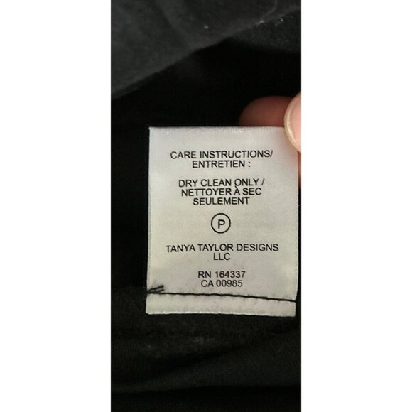 TANYA TAYLOR Wide Leg Linen Blend Pants Lined High Waist Size 8 - Picture 10 of 11